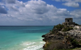 Ruins by the Blue Wallpaper