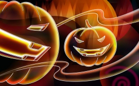 Neon Halloween Обои