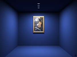 Blue Room Painting Wallpaper