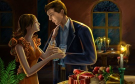 Romantic Dinner Wallpaper