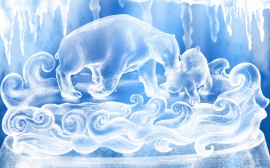 Ice Figures Wallpaper