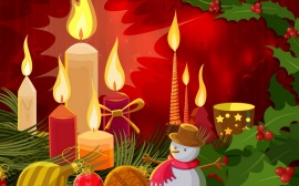 Christmas Candles Wallpaper