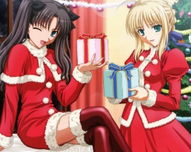 Manga Christmas Wallpaper