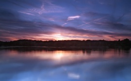 Still Lake at Dusk Обои