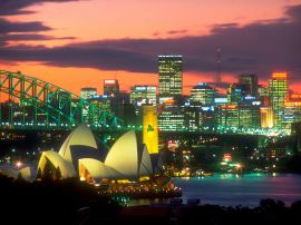 The lights of Sydney Обои