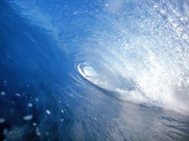 Inside the blue wave Обои