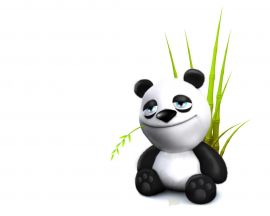 Smiling panda Обои